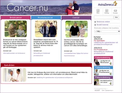 Cancer startsida 2007