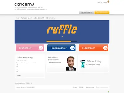 Cancer startsida 2011
