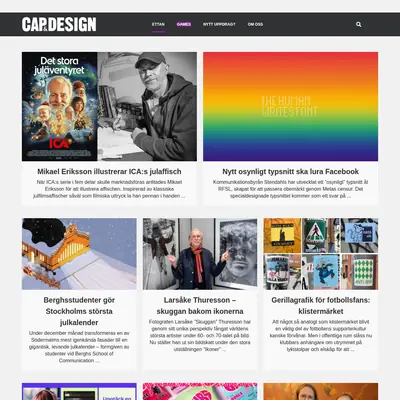 CAP & DESIGN startsida 2026
