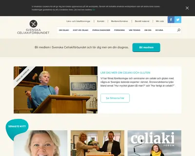 Celiaki Forum startsida 2017