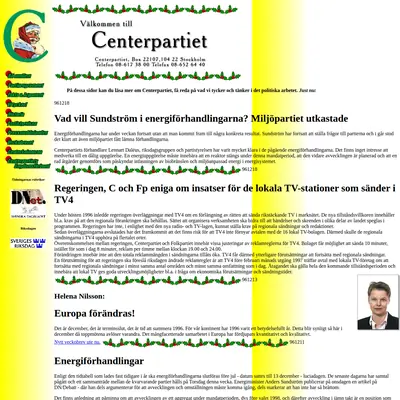 Centertidning startsida 1997