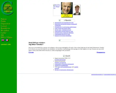 Centertidning startsida 1999