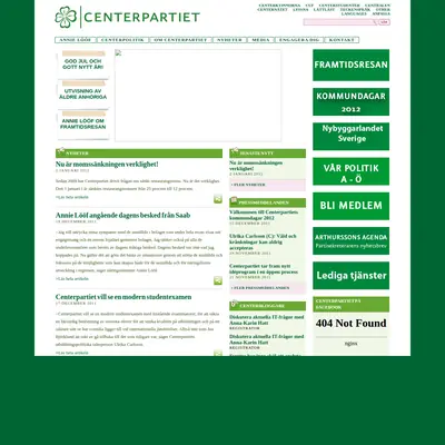 Centertidning startsida 2012