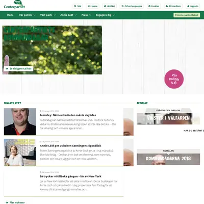 Centertidning startsida 2018