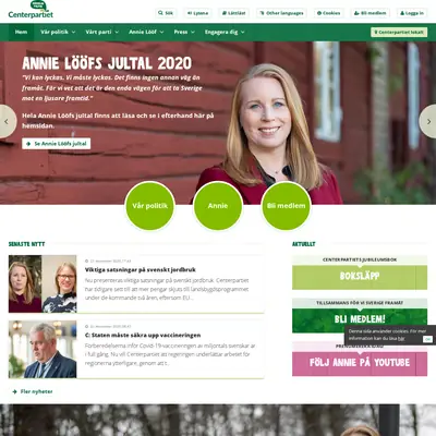 Centertidning startsida 2021