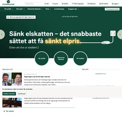 Centertidning startsida 2025