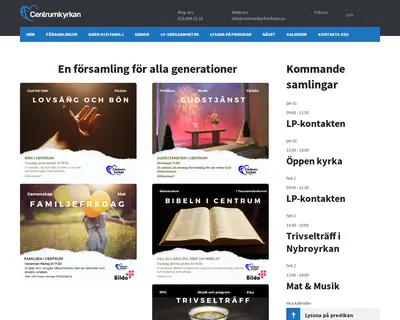 Centrumkyrkan, Falun startsida 2023