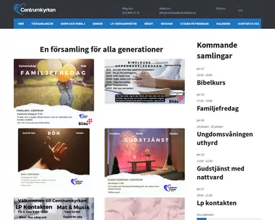 Centrumkyrkan, Falun startsida 2026