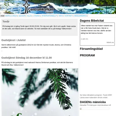 Gudstjänst i Centrumkyrkan Vindeln startsida 2019
