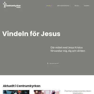 Gudstjänst i Centrumkyrkan Vindeln startsida 2024