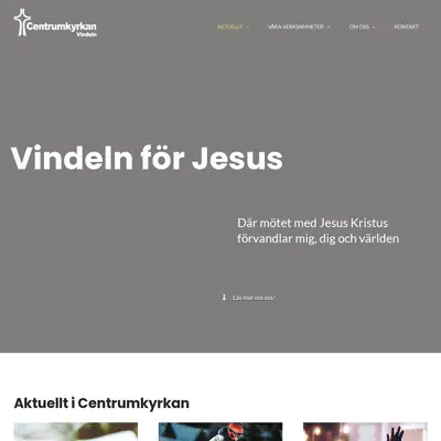 Gudstjänst i Centrumkyrkan Vindeln startsida 2025