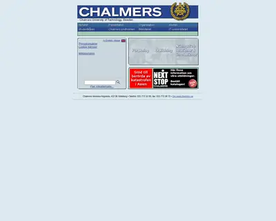 Chalmers Nyhetsbrev startsida 2005