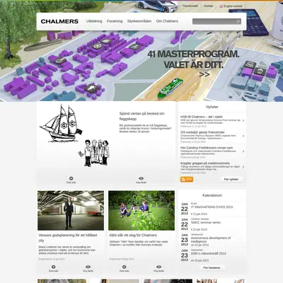 Chalmers Nyhetsbrev startsida 2013