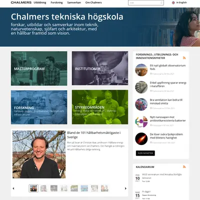 Chalmers Nyhetsbrev startsida 2021