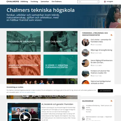 Chalmers Nyhetsbrev startsida 2022