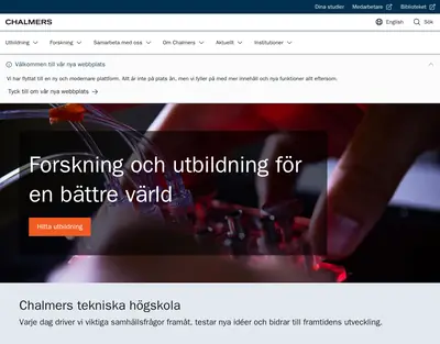 Chalmers Nyhetsbrev startsida 2023