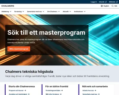 Chalmers Nyhetsbrev startsida 2025