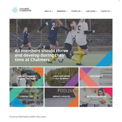 www.chalmersstudentkar.se startsida 2022
