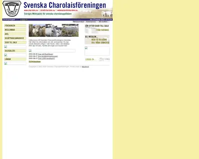 Charolais Tidningen startsida 2002