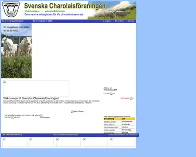 Charolais Tidningen startsida 2006