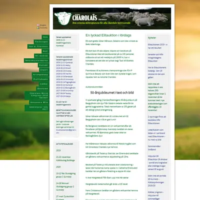 Charolais Tidningen startsida 2020