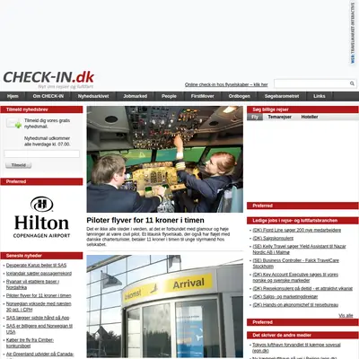 Check-In startsida 2013