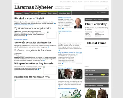 chefochledarskap.se startsida 2006
