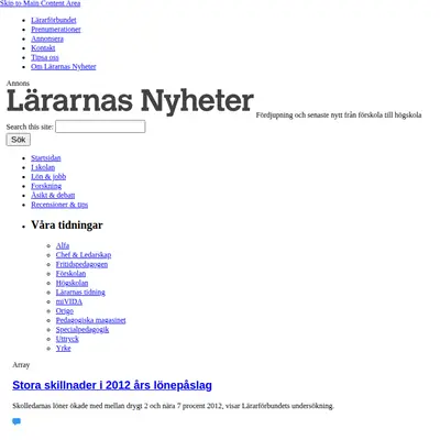 chefochledarskap.se startsida 2013