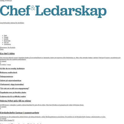 chefochledarskap.se startsida 2017