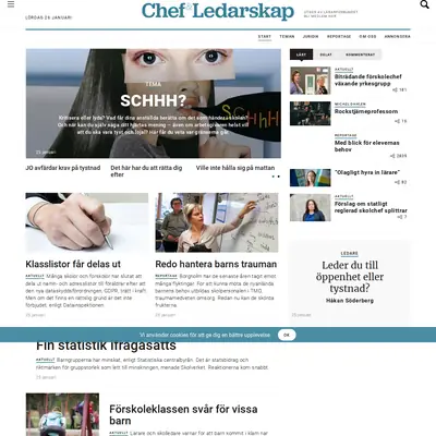 chefochledarskap.se startsida 2019