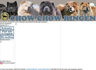 Chow Chow startsida 2018