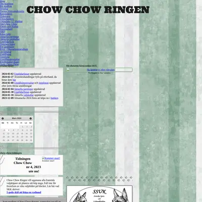Chow Chow startsida 2024