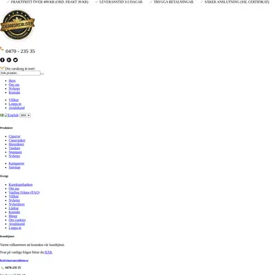 cigarrspecialisten.se startsida 2014