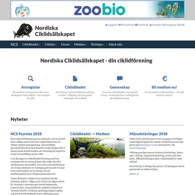 Ciklidbladet startsida 2018