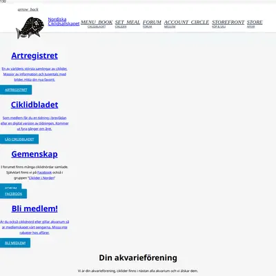 Ciklidbladet startsida 2023