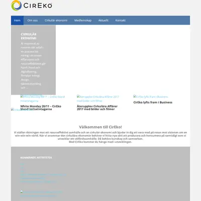 cireko.se startsida 2017