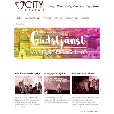 Citykyrkan Örebro startsida 2017
