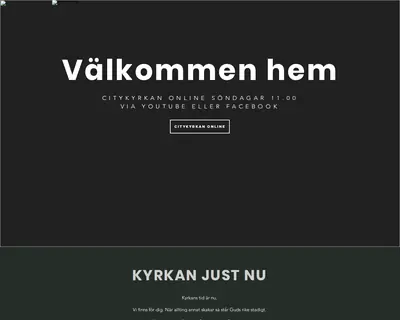 Citykyrkan Örebro startsida 2020