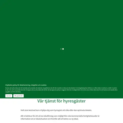 Tidningen CityMark startsida 2019
