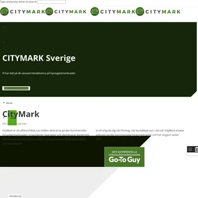 Tidningen CityMark startsida 2022