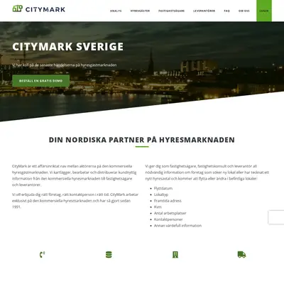 Tidningen CityMark startsida 2024