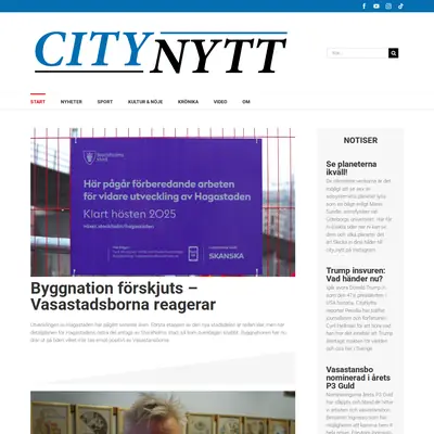 Citynytt startsida 2025