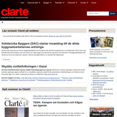 Clarté startsida 2024