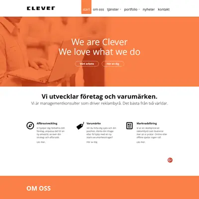 Clever startsida 2016