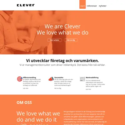 Clever startsida 2025