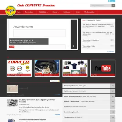 Corvette Magasinet startsida 2017