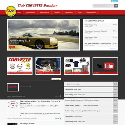 Corvette Magasinet startsida 2018