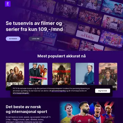 TV4 Hockey startsida 2026