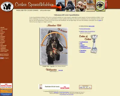 Cockertidningen startsida 2012