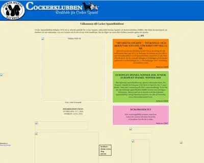 Cockertidningen startsida 2018